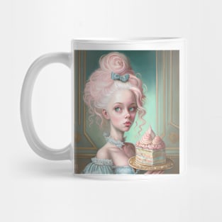 Marie Antoinette and the Pastel Cake Mug